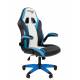 Офисное кресло Chairman Game 15 Россия экокожа черный/голубой/белый главное фото в маленьком размере