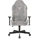 Кресло игровое Knight N1 Fabric серый Light-19 с подголов. крестов. металл. Фото товара с разных ракурсов.