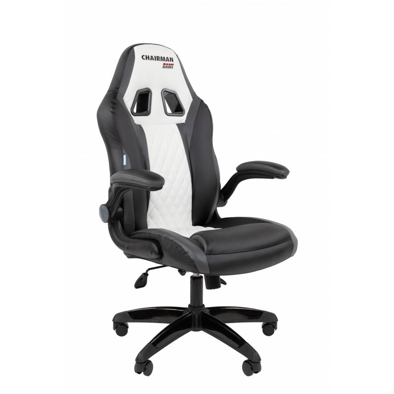 Офисное кресло Chairman Game 15 Россия экокожа черный/серый/белый главное фото