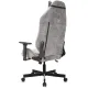 Кресло игровое Knight N1 Fabric серый Light-19 с подголов. крестов. металл. Фото товара с разных ракурсов.