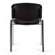 Стул STAFF "Iso Plast CF-009", хром каркас, пластик черный. Фото товара с разных ракурсов.